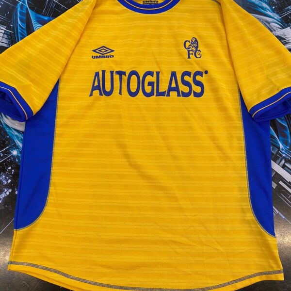 Camiseta alternativa del chelsea 00 02 9 hasselbaink talle L