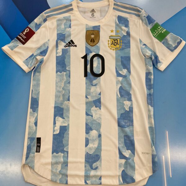 Camiseta de la seleccion argentina talle 6 eliminatorias qatar 2022 10 messi imperdible tenela!!!!! 💵🎉✔️💣