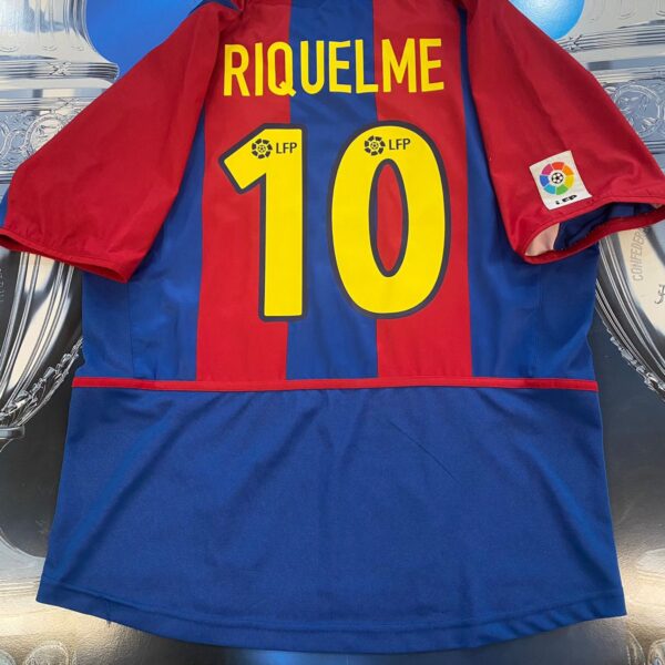 Camiseta del fc barcelona 2002 2003 10 riquelme talle L imperdible tenela!!!!! 💵🎉✔️💣