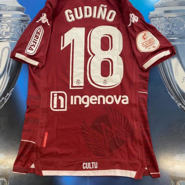 Camiseta del cultural leonesa usada en juego por 18 gudiño talle M imperdible tenela!!!!! 💵🎉✔️💣