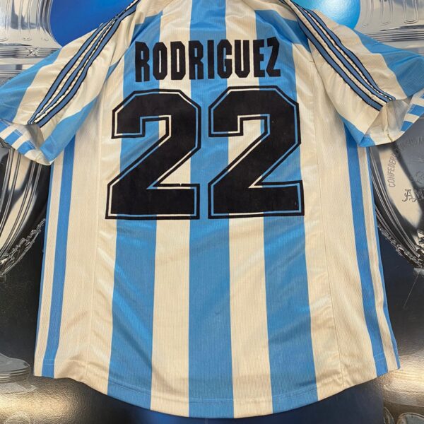 ⭐️MATCHWORN Camiseta de la seleccion argentina 1998 22 rodriguez talle M imperdible tenela!!!!! 💵🎉✔️💣