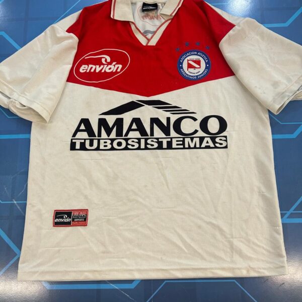 Camiseta de argentinos juniors original de época  7 talle 3 imperdible tenela!!!!! 💵🎉✔️💣