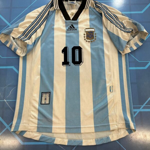 Camiseta de la selección argentina 1998 10 ortega talle M imperdible tenela!!!!! ✔️