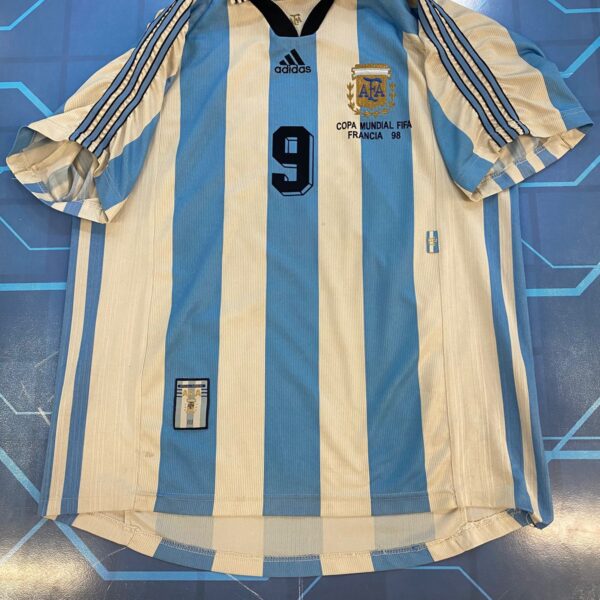 Camiseta de la seleccion argentina 1998 9 batistuta talle XL