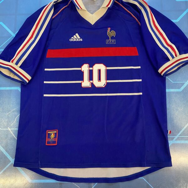 Camiseta de la seleccion de francia 1998 1999 10 zidane talle XL