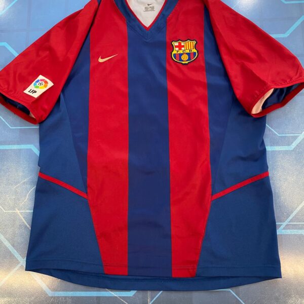 Camiseta del fc barcelona original de época 10 riquelme talle L