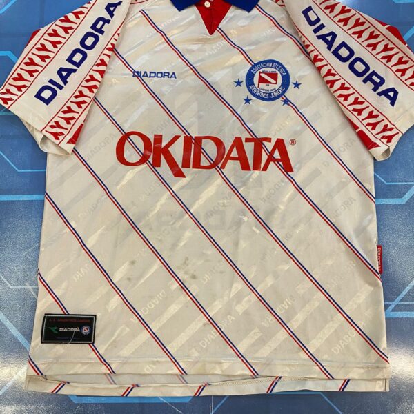 Camiseta alternativa de argentinos jrs 1998 1999 10 nro pintura talle L