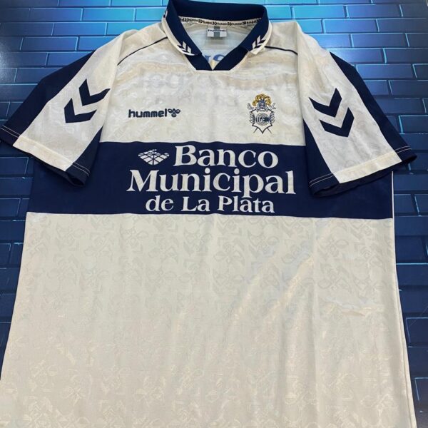 Camiseta de  gimnasia de la plata hummel original de época utileria talle 44  22!
