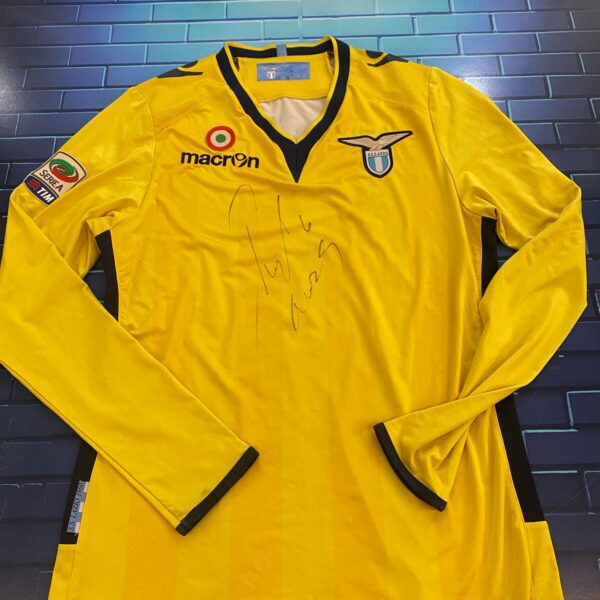 ⭐️MATCHWORN! Camiseta manga larga de la lazio usada en partido por lucas biglia talle M