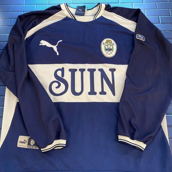 Camiseta manga larga de gimnasia de la plata  puma  utileria talle 4 !