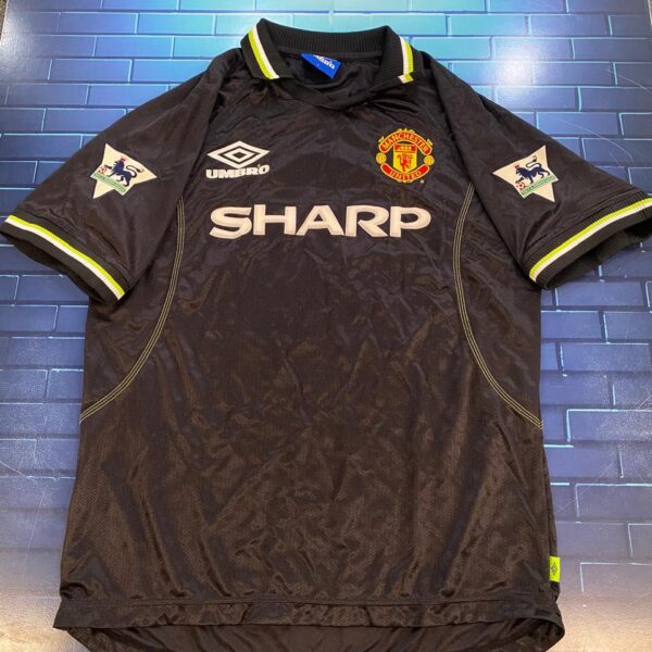 Camiseta alternativa del manchester united 1998 1999 16 keane talle L