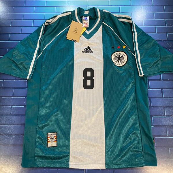 Camiseta alternativa de la  seleccion alemania 1998 8 matthaus talle M