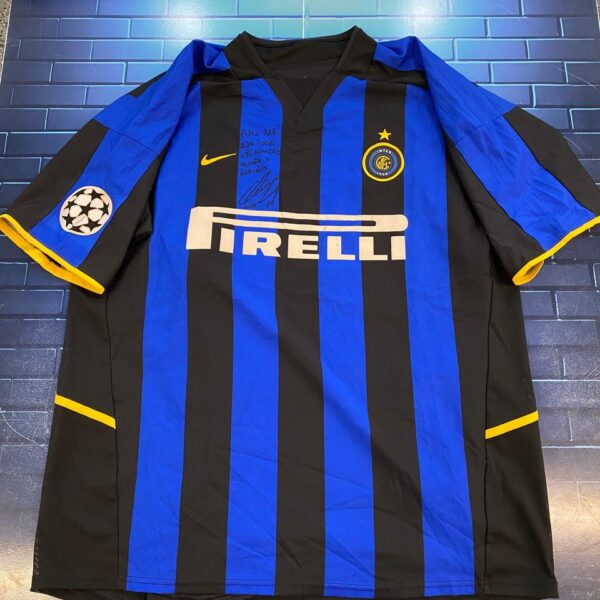 Camiseta del inter 2002 2003 usada por 11 guly talle XL