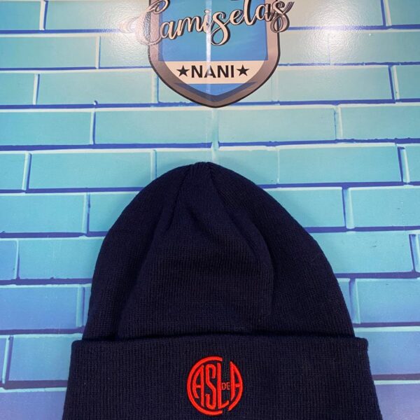 Gorro de lana azul san lorenzo 2025 2026