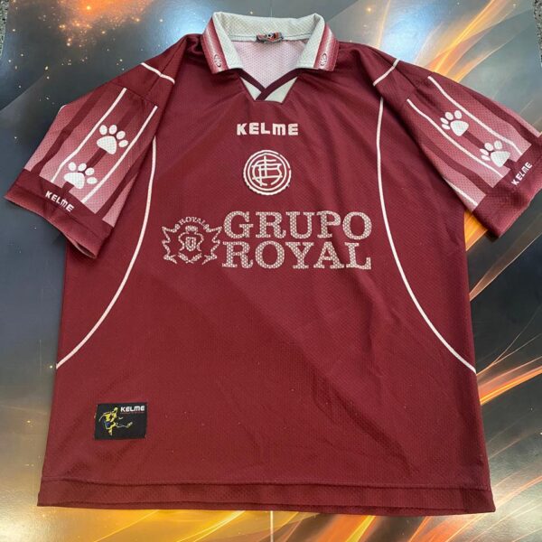 Camiseta de lanus 1998 1999 9 nro pintura talle L