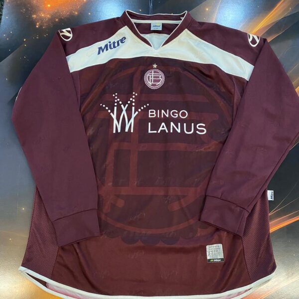 Camiseta de lanus copa sudamericana 2006 vs corinthians 16 martinez talle XL