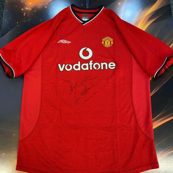 Camiseta del manchester united original de época firmada por  21 forlan talle XL