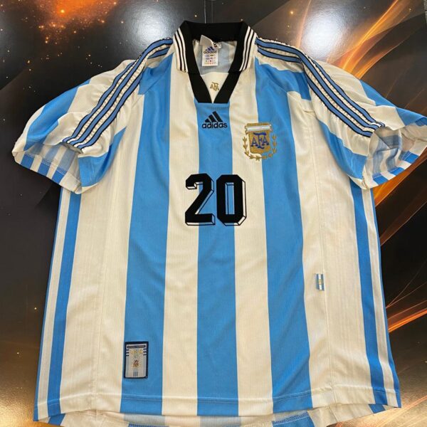 Camiseta de la seleccion argentina 1998 20 gallardo talle L