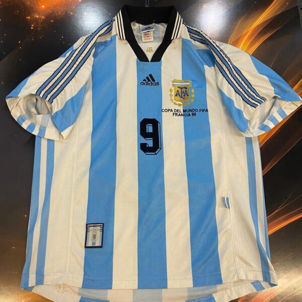 Camiseta de la  seleccion argentina 1998 9 batistuta talle 4