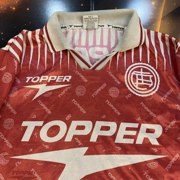Camiseta de lanus 1996 1997 14 nro pintura talle XL