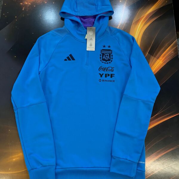 Buzo medio cierre con capucha de la seleccion argentina talle S