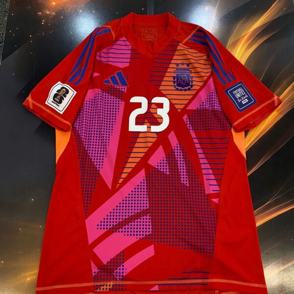 Camiseta de arquero de la selecccion argentina 23 martinez talle XL