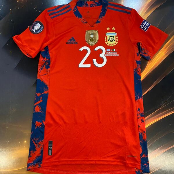 Camiseta de arquero de la selección argentina 2022 23 martinez finalisima