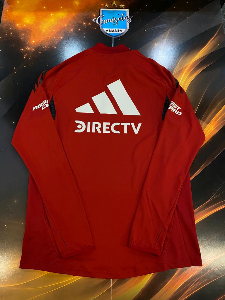 Buzo Entrenamiento River Rojo Buzo Medio Cierre De Entrenamiento