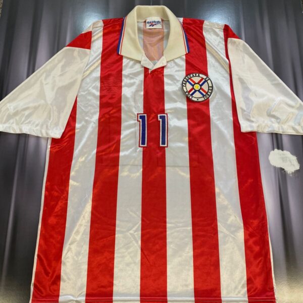⭐️MATCHWORN Camiseta de la seleccion de paraguay año 1996 11 talle G (L)