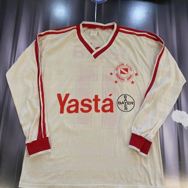 Camiseta alternativa mangas largas de argentinos juniors 1991 11 talle 40
