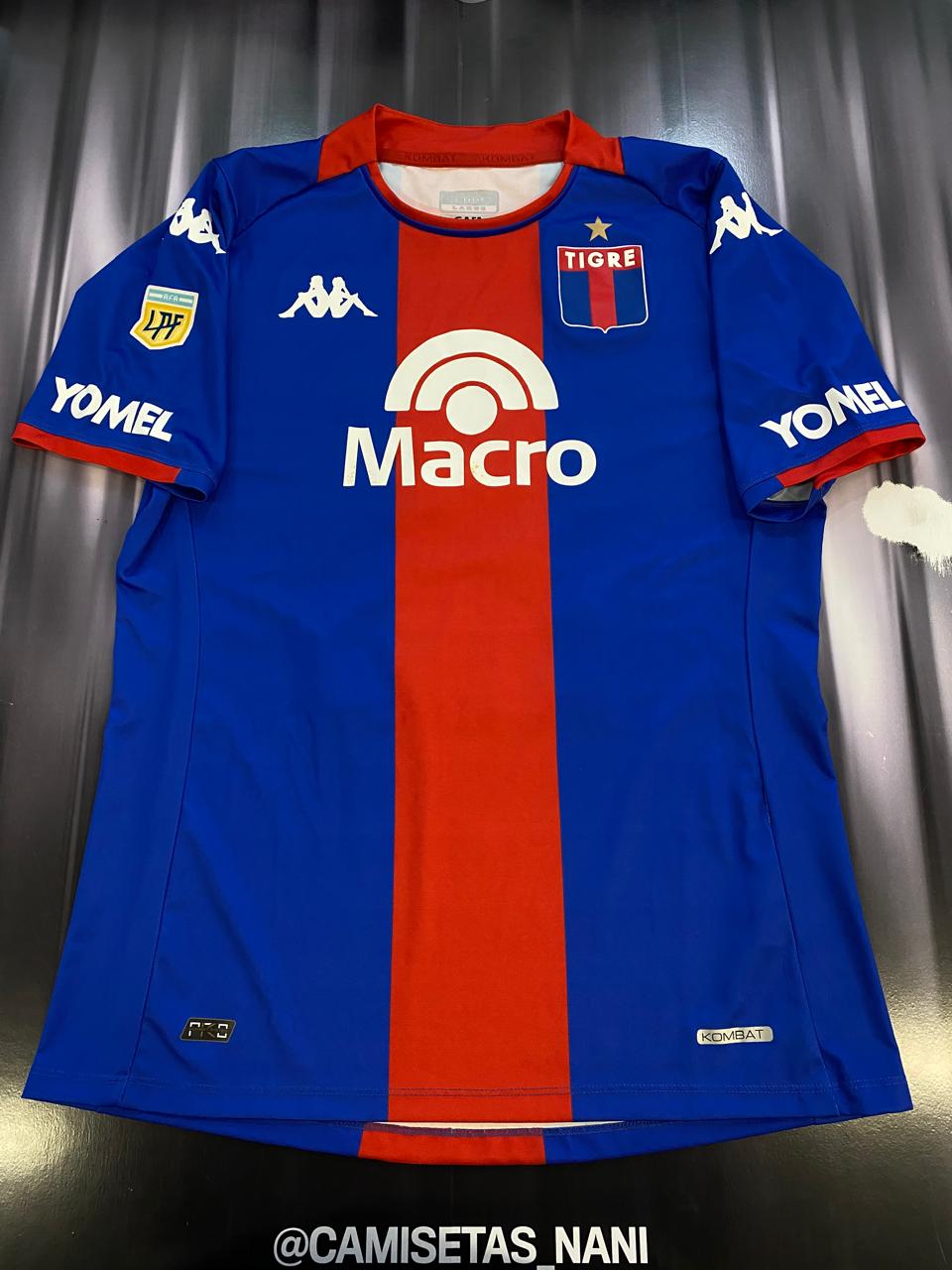 Camiseta de tigre utileria usada en partido talle L 22 lopez