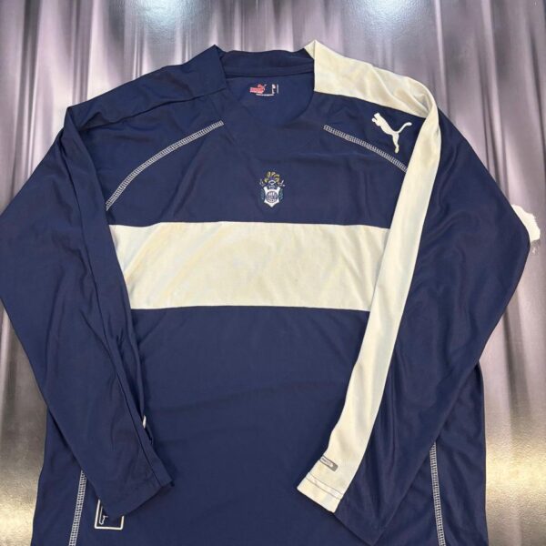 camiseta de gimnasia de la plata usada en juego año 2006/2007 14 ariel franco matchworn