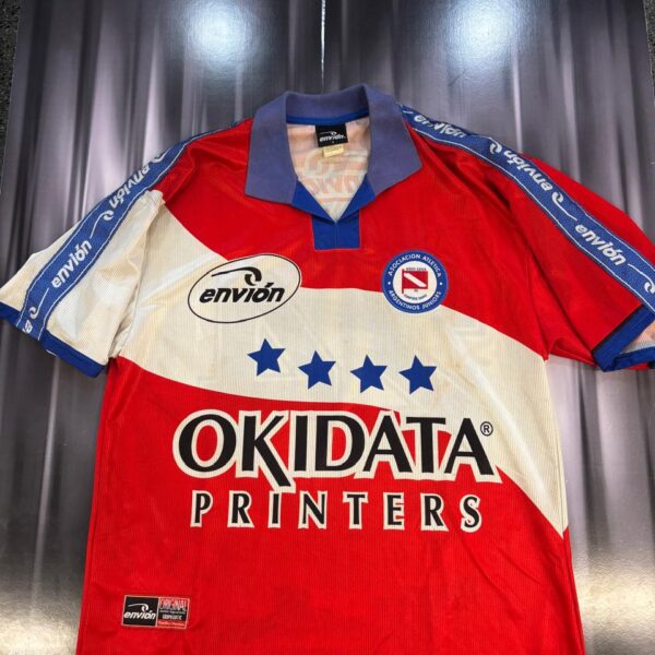 camiseta usada en juego argentinos Jrs titular 24 gabriel gil matchworn
