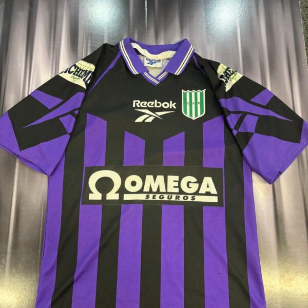 camiseta de banfield alternativa año 1998 10 usada por garrafa sanchez matchworn