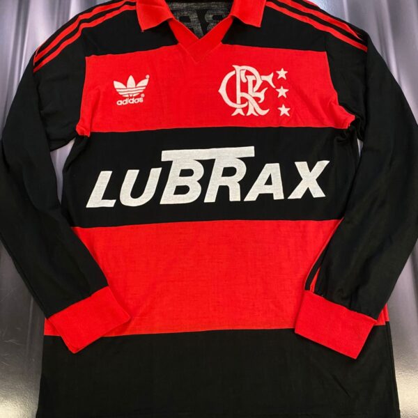 ⭐️MATCHWORN! Camiseta de flamengo usada vs river plate año 1991 súper copa