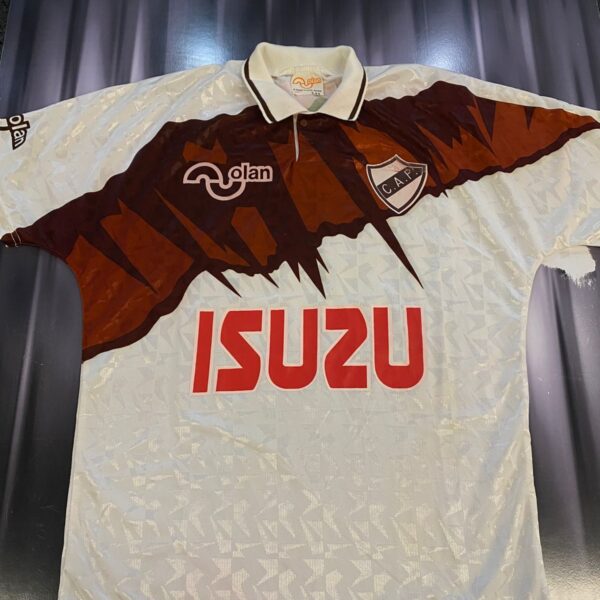 ⭐️MATCHWORN! Camiseta de platense año 1992 usada vs river