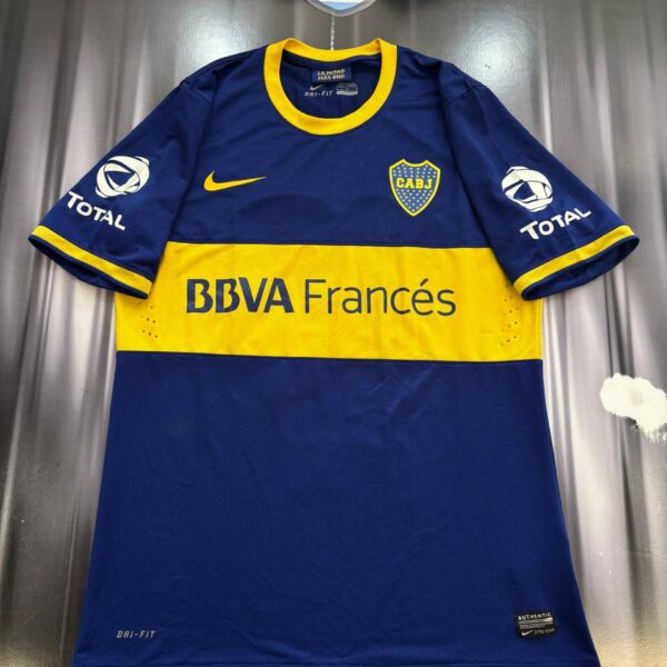 Camiseta de boca año 2013 original de época versión de juego Numeros de tela. Inmaculada talle L.