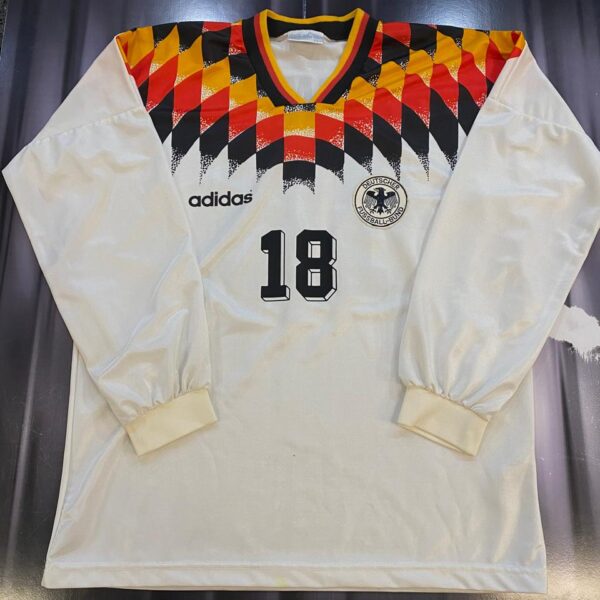 Camiseta mangas largas de la  seleccion de alemania 1994 18 klinsmann talle  4
