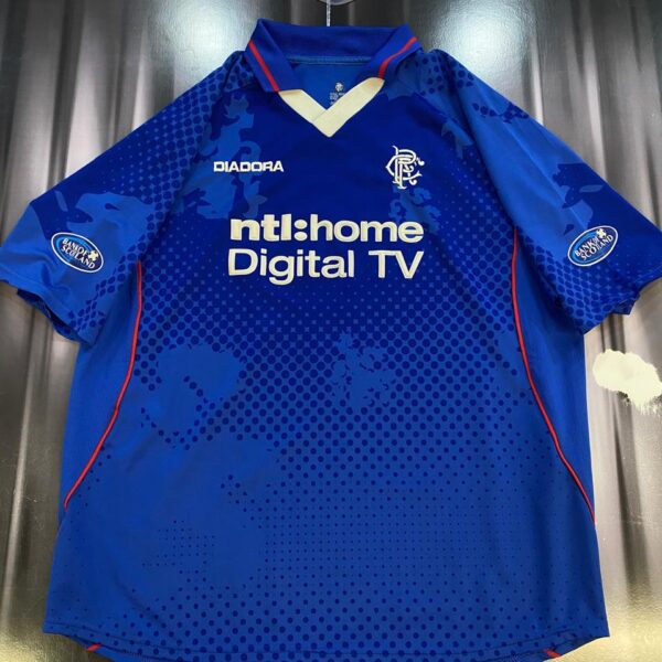 Camiseta del rangers 2002 2003 7 caniggia talle XL