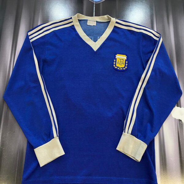 Camiseta alternativa mangas largas de la seleccion argentina  año 1989 11 nro pintura talle 2