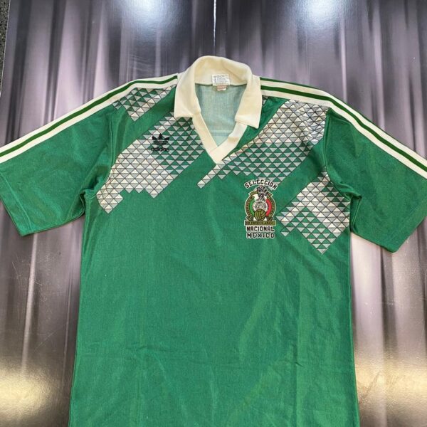 MATCHWORN camiseta de mexico año 1991 usada en juego por Octavio Becerril vs argentina amistoso en cancha de Vélez  5