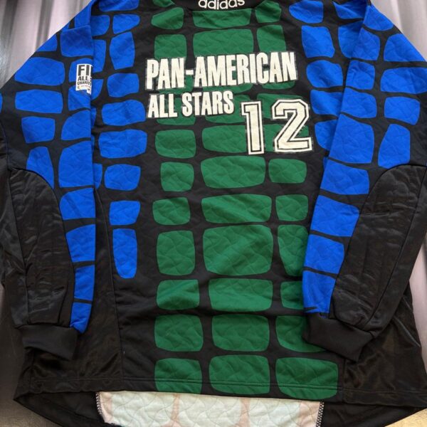 MATCHWORN !  Buzo de arquero usado por cristante partido de las estrellas del futbol japones vs estrellas americanas que jugaban en el futbol japones! talle XL