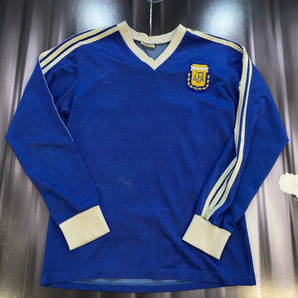camiseta mangas largas alternativa de la  seleccion argentina 1989 10 nro pintura talle 2
