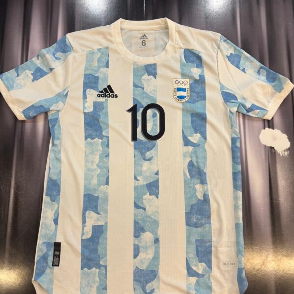 MATCHWORN ⭐️ camiseta usada en los juegos olimpicos 2021 por alexis MACALLISTER Talle 6