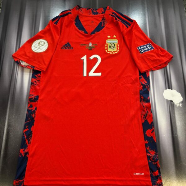camiseta de arquero de la seleccion argentina final copa america 2021 vs brasil 12 rulli talle M
