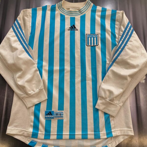 Camiseta mangas largas de racing club año 1998  28 gonzalo  gaitan talle 4