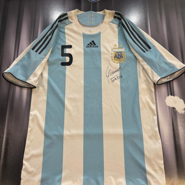 camiseta de la seleccion argentina  utileria 2008 5 talle L