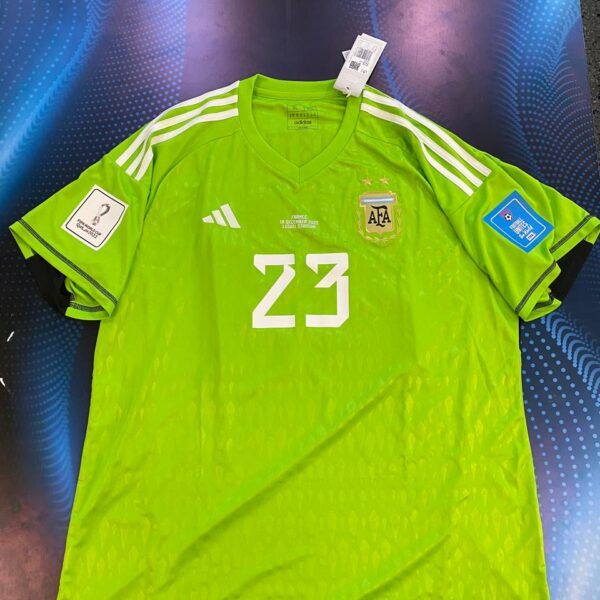Camiseta de la selección argentina 2022 de arquero  23  dibu martinez