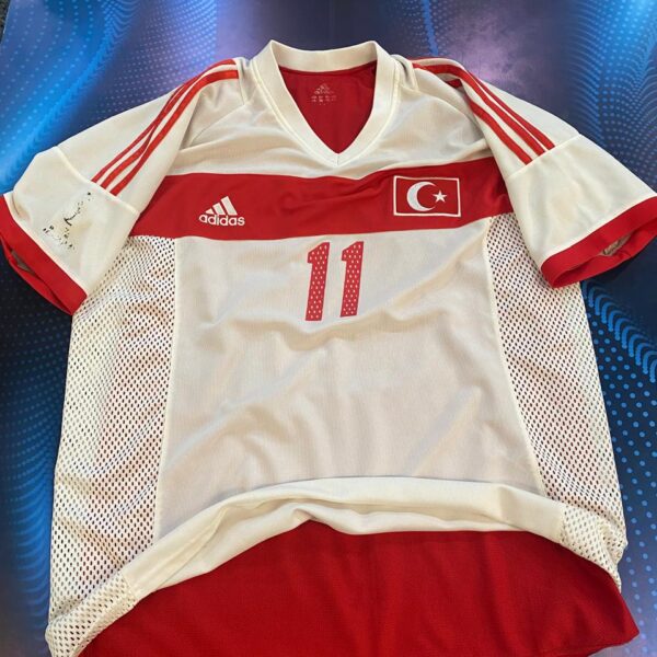 Camiseta doble tela de la selección de turquia 2002 talle L 11 hassansas !