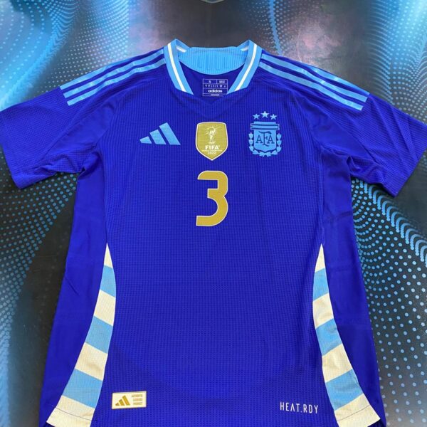 MATCHWORN!  Camiseta de la selección argentina usada vs Puerto rico  3 tagliafico talle M !